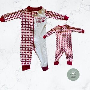 Children’s place | size 3-6m 🇨🇦Canada Day 🇨🇦 zippered onesie.
